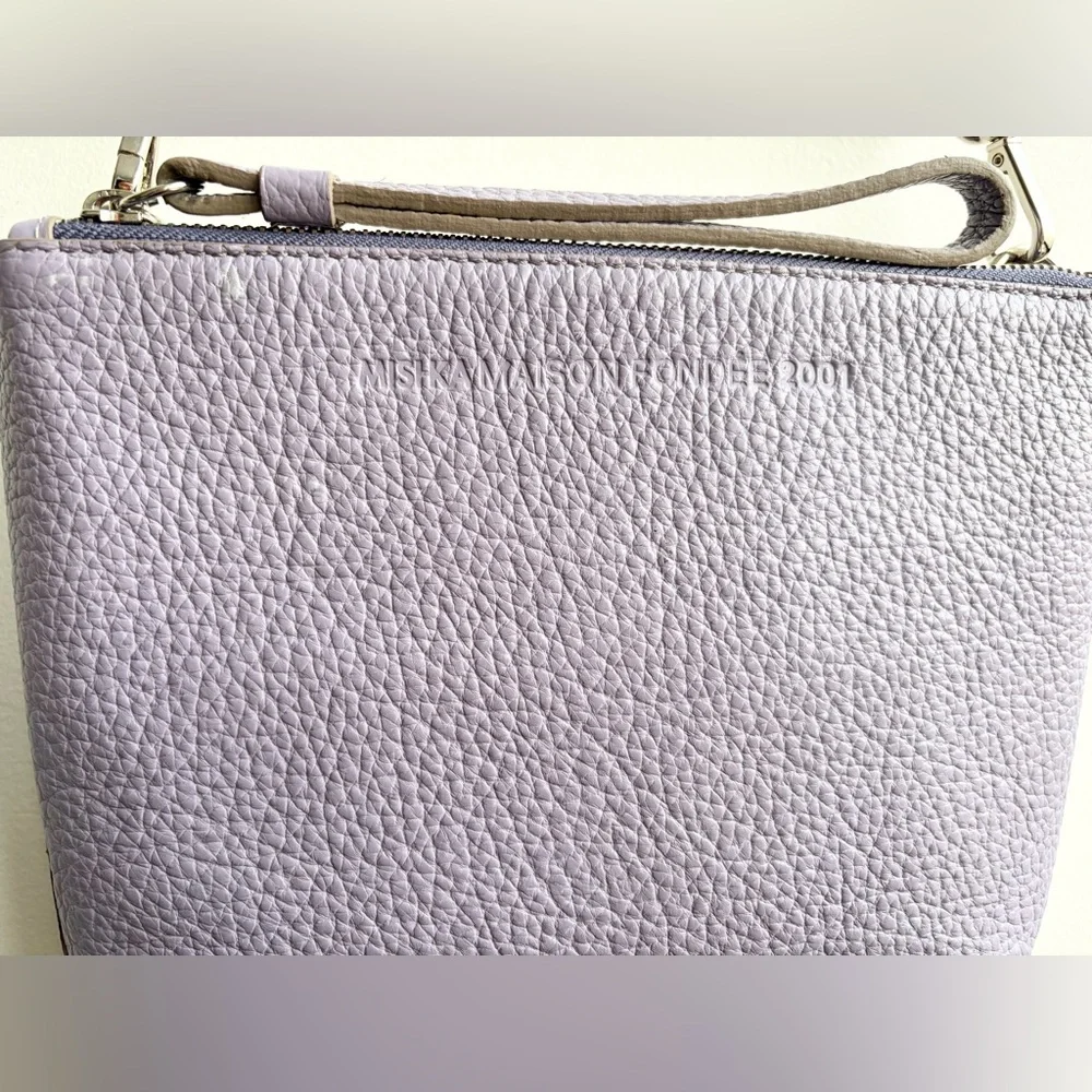 MISHKA Leather Purse Sobre Sigrid Crossbody Clutch Wristlet bag